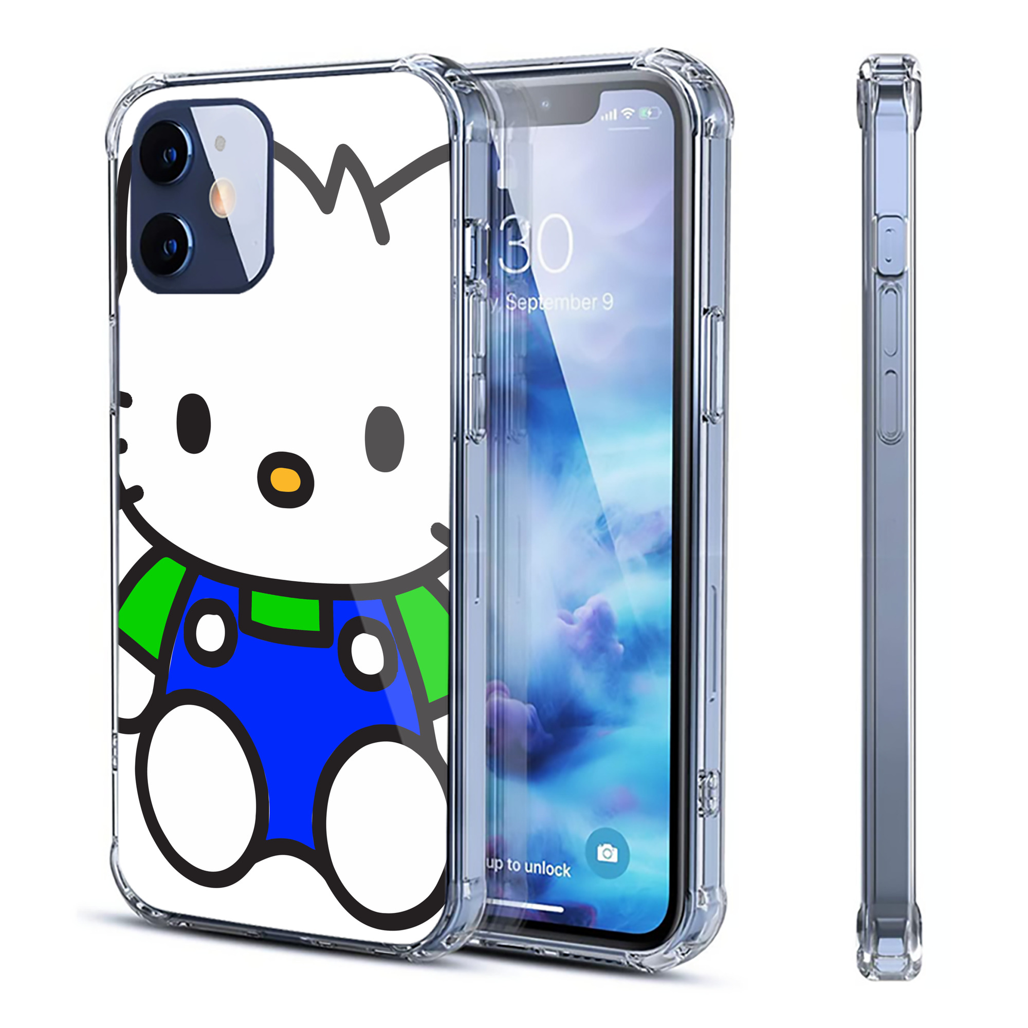 （画像用） Hello Kitty ハローキティ 【iPhone 12シリーズ対応】透明スマホケース（クリアソフトケース）